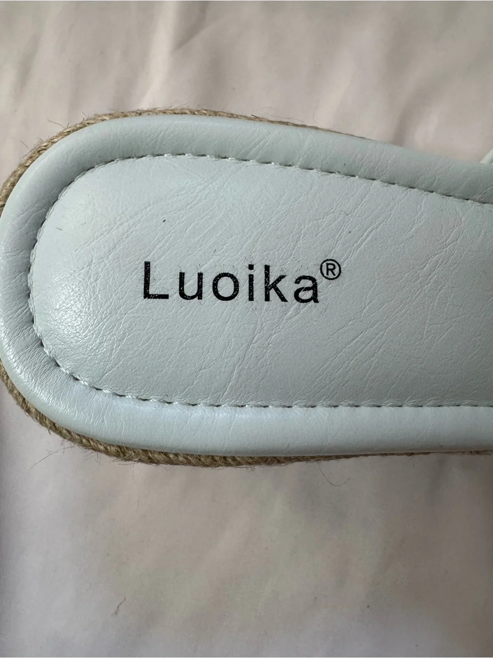 Women’s Mint Green Wedge Espadrille Slide